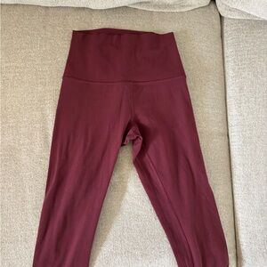 lululemon athletica High-Waist Burgundy Women's Leggings